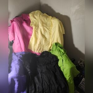 Linen Button Up Blouse Collection